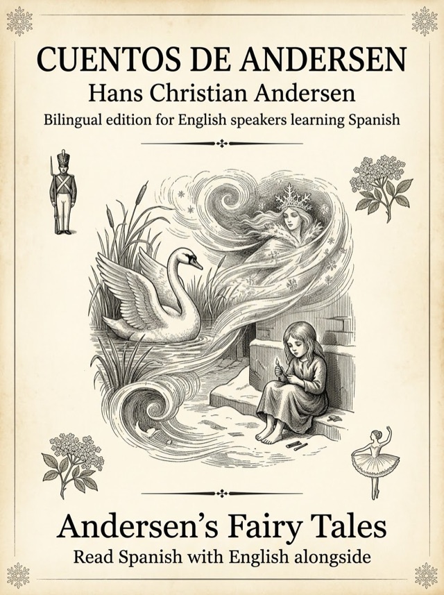 Cover of Andersen's Fairy Tales, Learn Spanish · English alongside