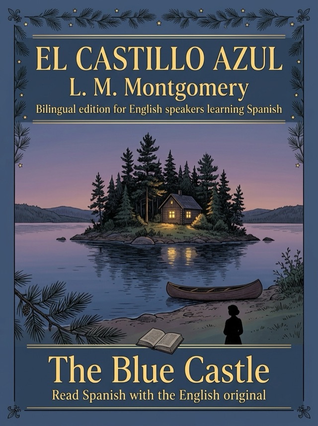 Cover of The Blue Castle, Learn Spanish · English alongside