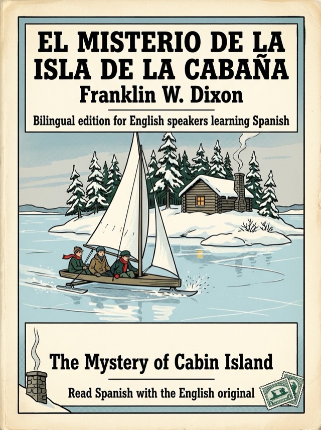 Cover of The Mystery of Cabin Island, Learn Spanish · English alongside