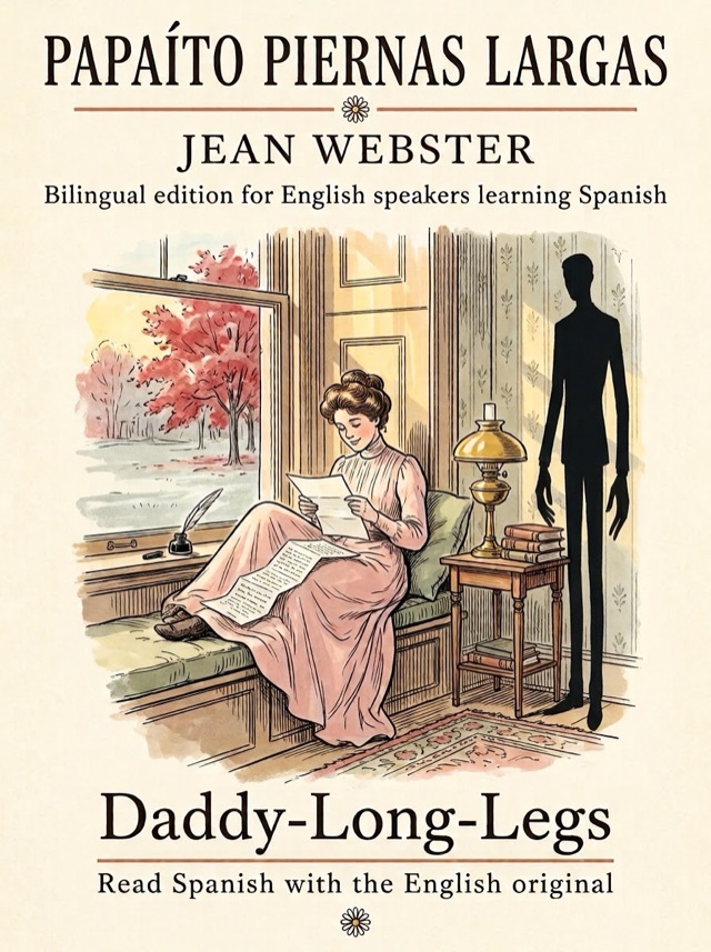 Cover of Daddy-Long-Legs, Learn Spanish · English alongside