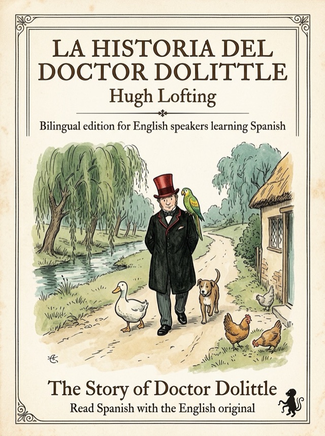 Cover of The Story of Doctor Dolittle, Learn Spanish · English alongside