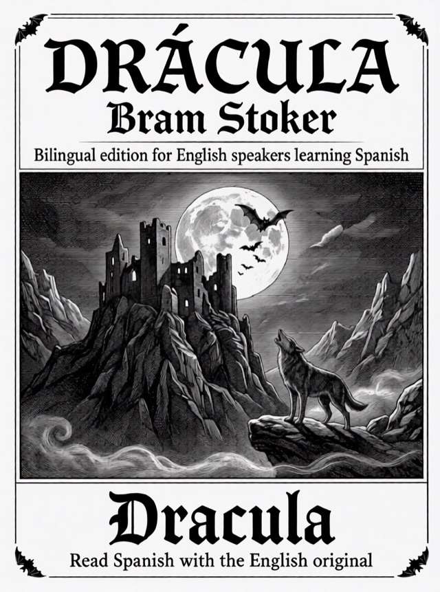 Cover of Dracula, Learn Spanish · English alongside