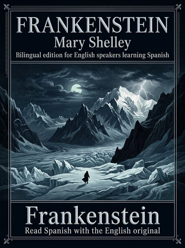 Cover of Frankenstein, Learn Spanish · English alongside