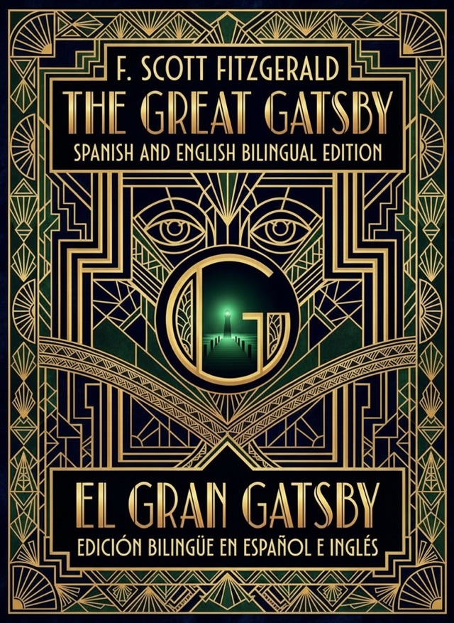 Cover of The Great Gatsby, Learn Spanish · English alongside