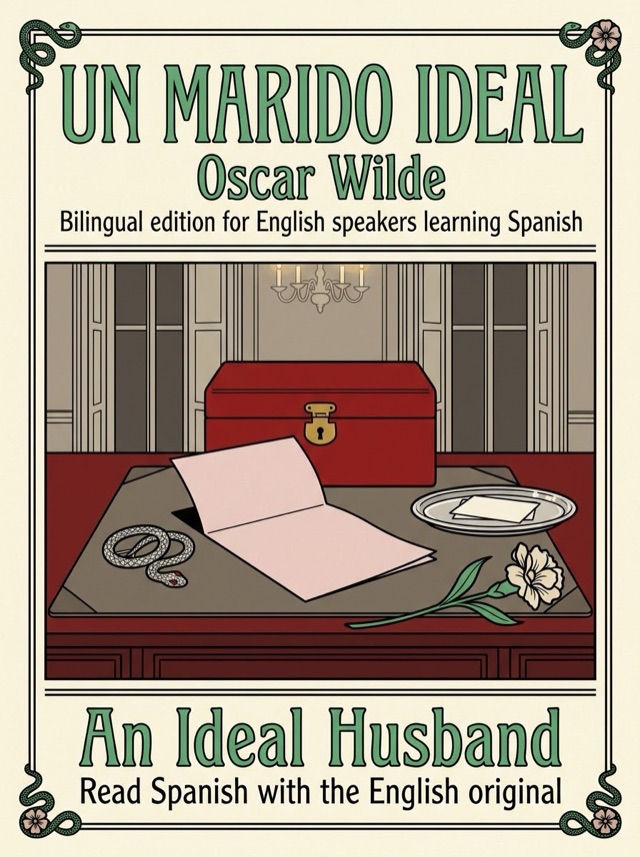 Cover of An Ideal Husband, Learn Spanish · English alongside