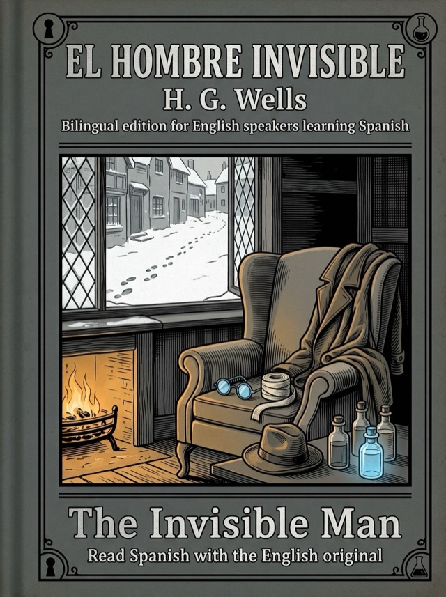 Cover of The Invisible Man, Learn Spanish · English alongside