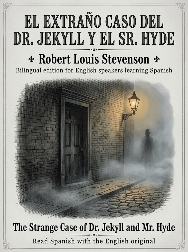 Cover of The Strange Case of Dr. Jekyll and Mr. Hyde, Learn Spanish · English alongside