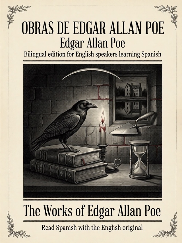 Cover of The Works of Edgar Allan Poe, Learn Spanish · English alongside