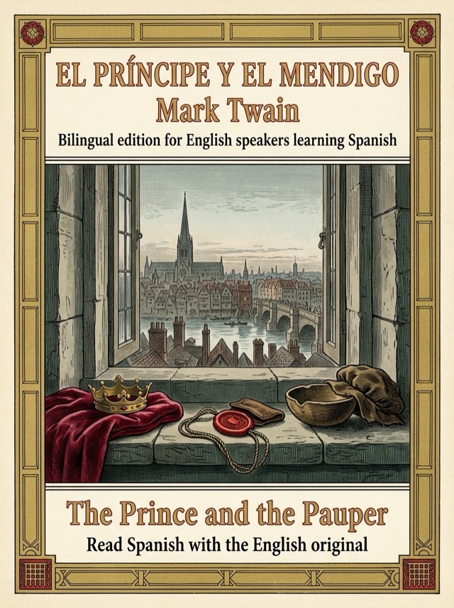 Cover of The Prince and the Pauper, Learn Spanish · English alongside
