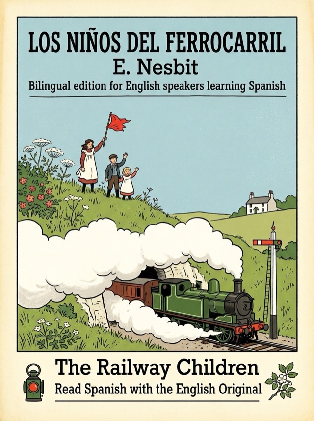 Cover of The Railway Children, Learn Spanish · English alongside