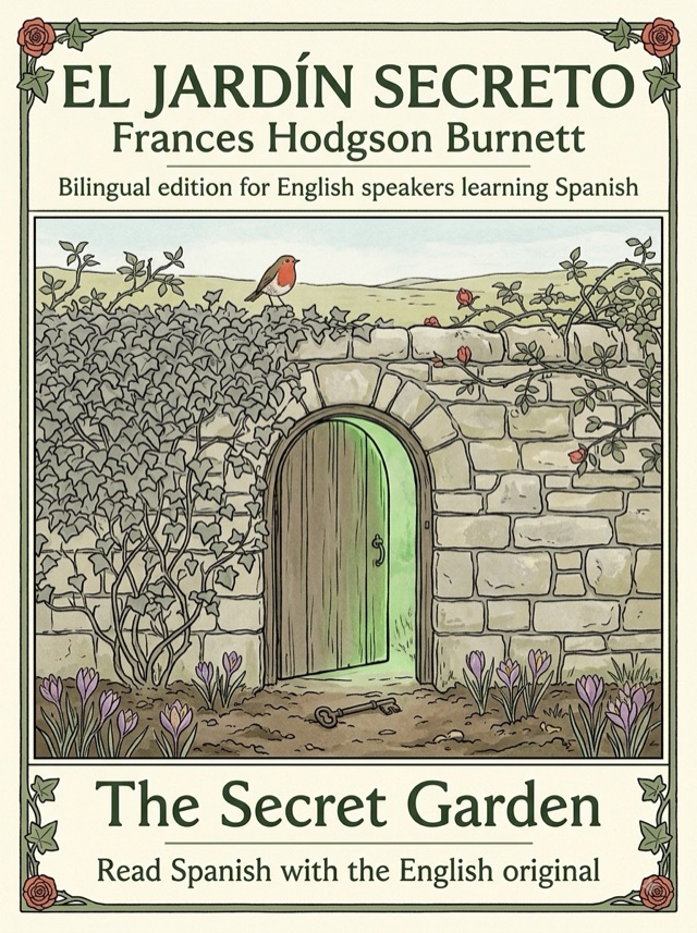 Cover of The Secret Garden, Learn Spanish · English alongside