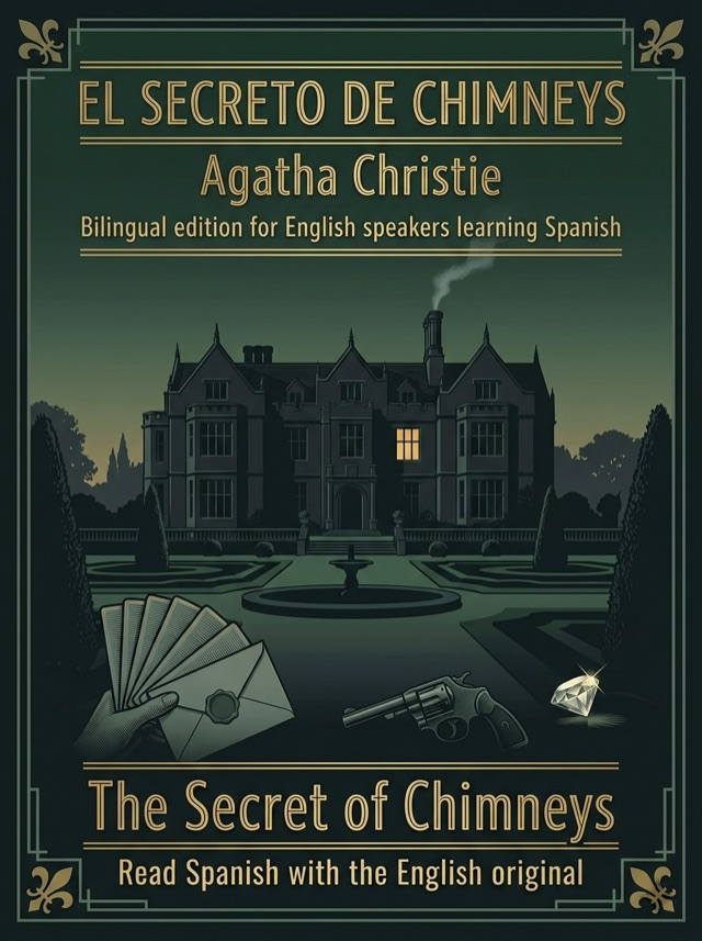 Cover of The Secret of Chimneys, Learn Spanish · English alongside