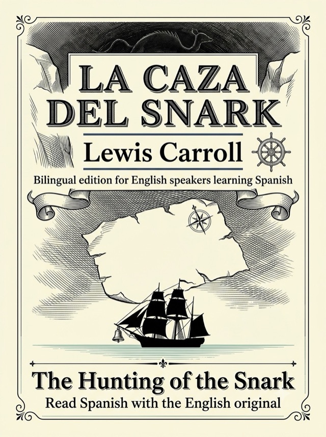 Cover of The Hunting of the Snark, Learn Spanish · English alongside
