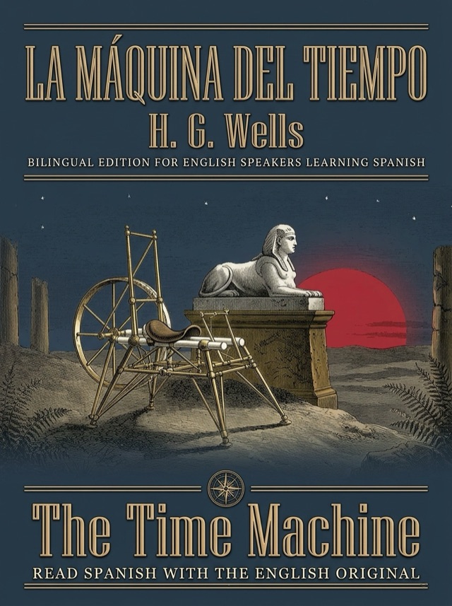 Cover of The Time Machine, Learn Spanish · English alongside