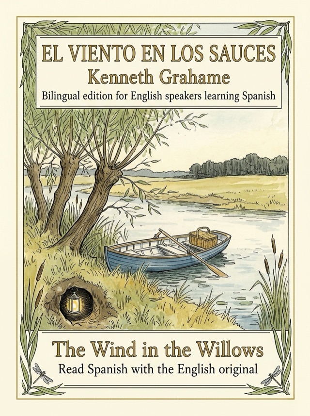 Cover of The Wind in the Willows, Learn Spanish · English alongside