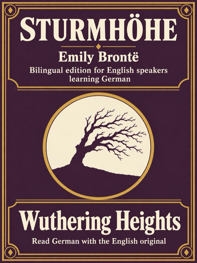 Covers of Wuthering Heights: Learn German · English alongside; Learn French · English alongside; Learn Spanish · English alongside